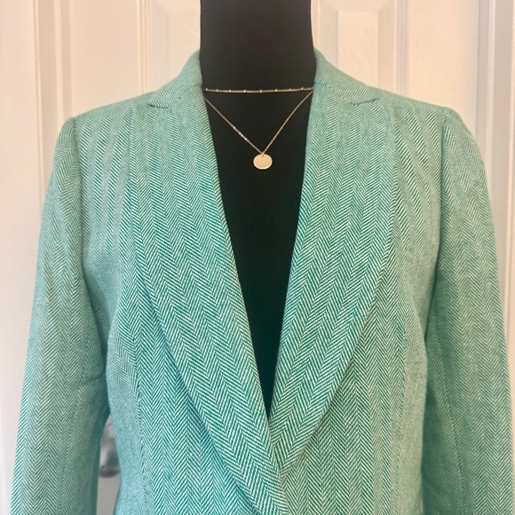 NWT J.Crew Herringbone Blazer - Picture 4 of 8